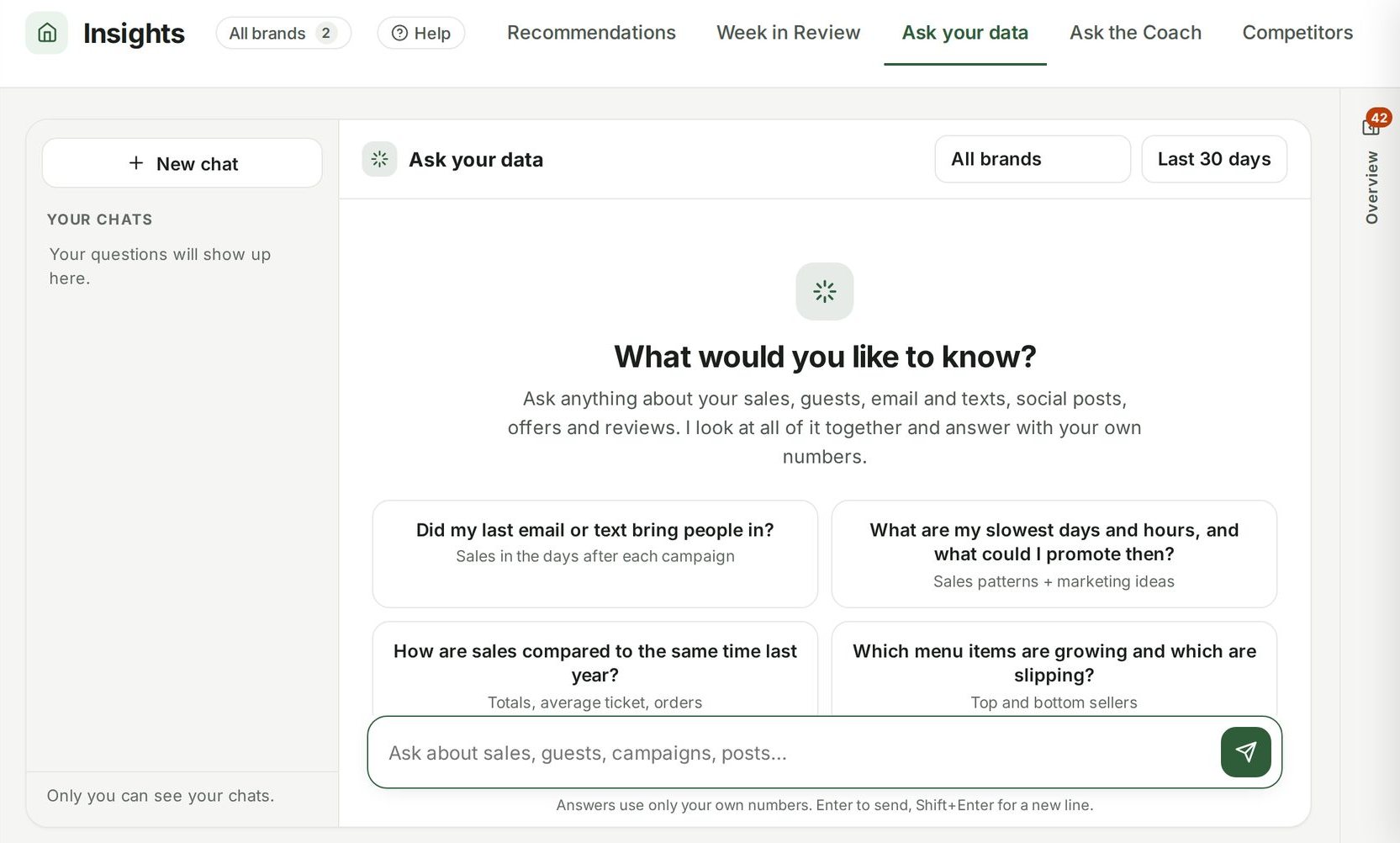 Ask your data